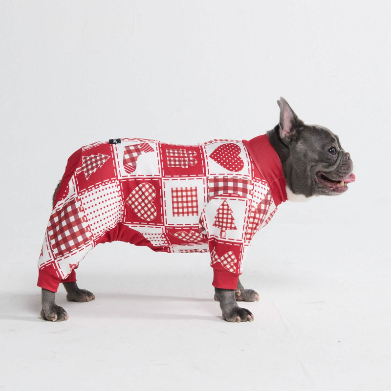 Pigiama di Natale per cane - Patchwork Festivo