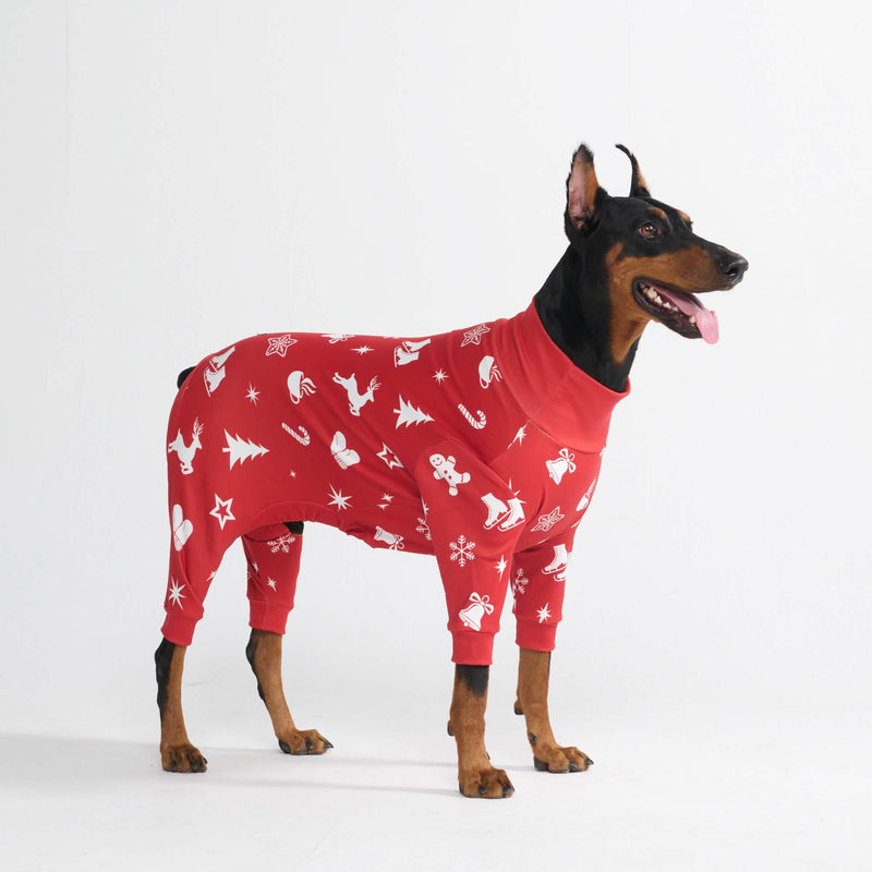 Pigiama di Natale per cane - Gioia Rossa