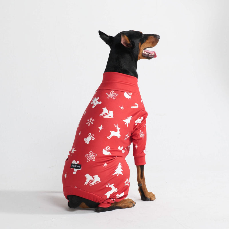 Pigiama di Natale per cane - Gioia Rossa