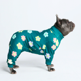 Pigiama per Cani - Fiori Verde