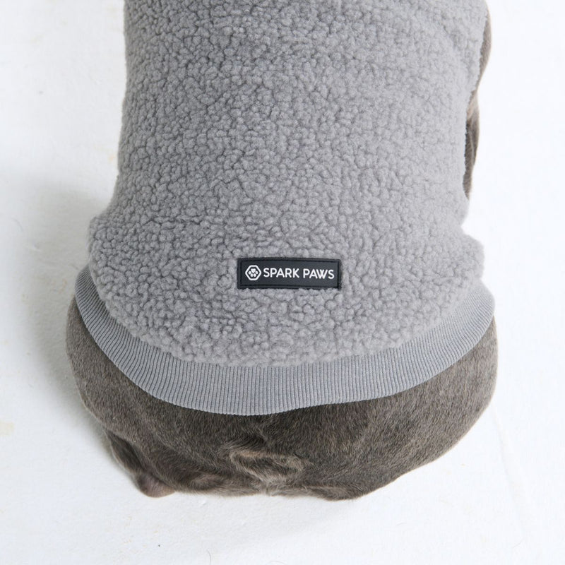 Maglione Teddy Sherpa - Grigio argento