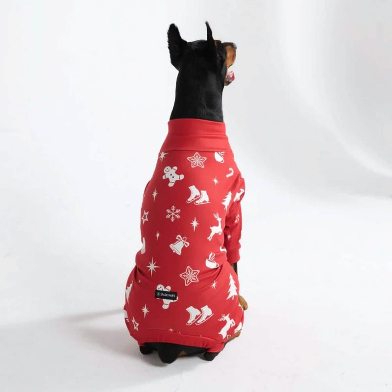 Pigiama di Natale per cane - Gioia Rossa