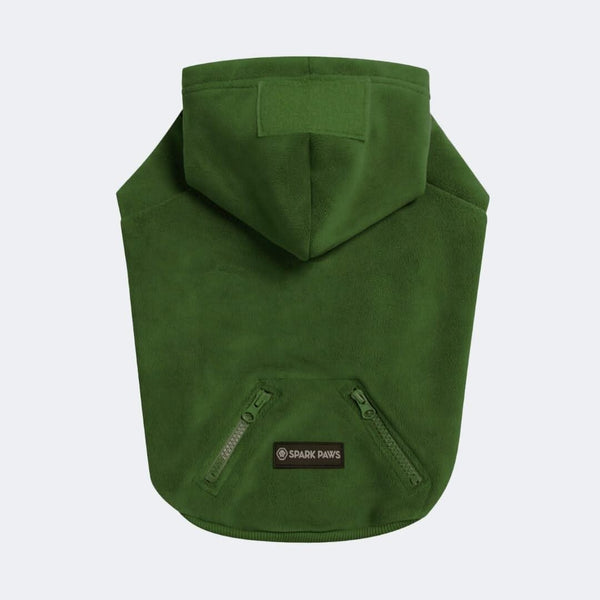 Felpa con cappuccio per cani CozyFlex Utility - Verde