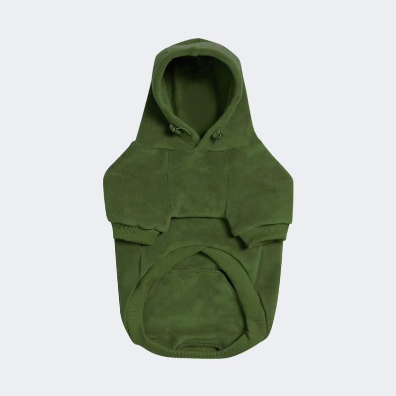 Felpa con cappuccio per cani CozyFlex Utility - Verde
