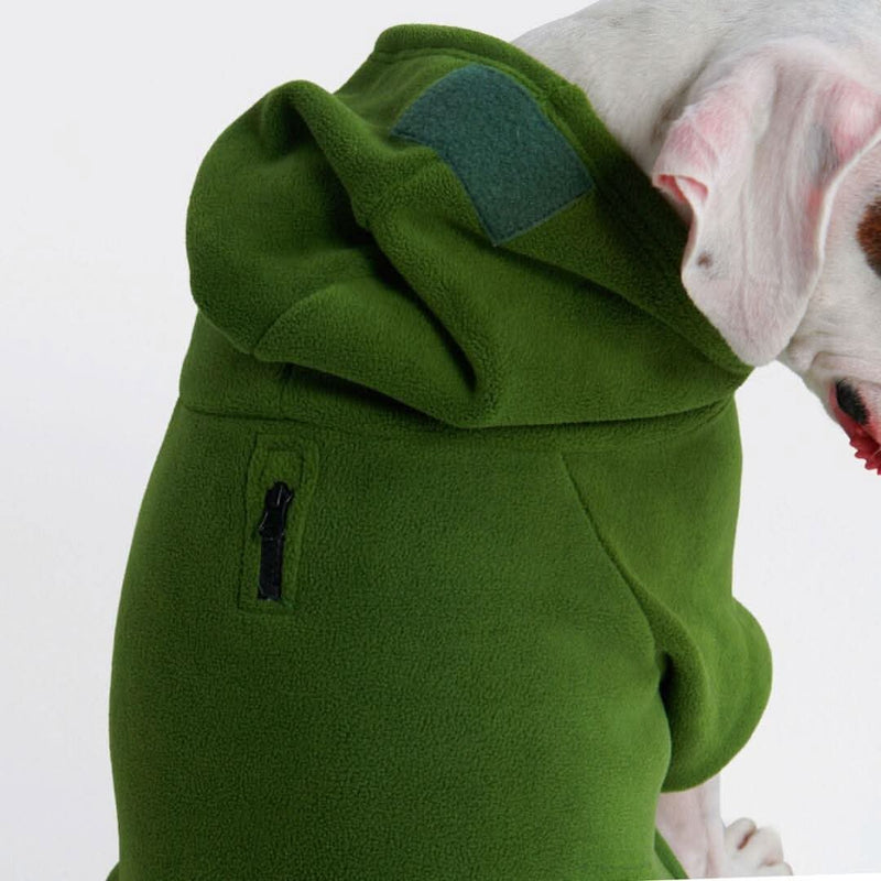 Felpa con cappuccio per cani CozyFlex Utility - Verde