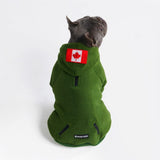 Felpa con cappuccio per cani CozyFlex Utility - Verde