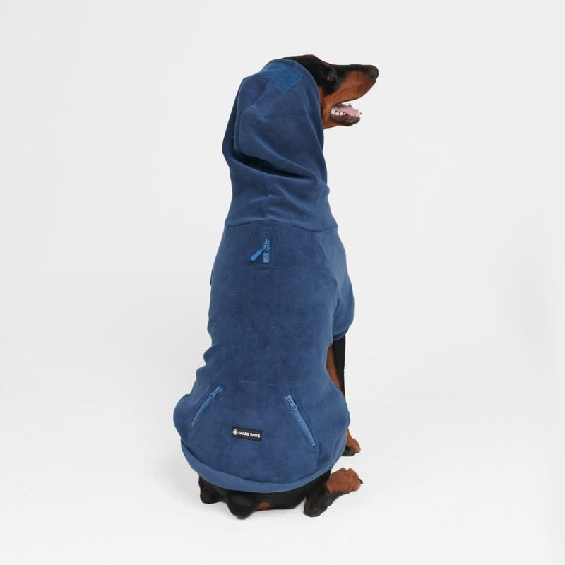 Felpa con cappuccio per cani CozyFlex Utility - Blu