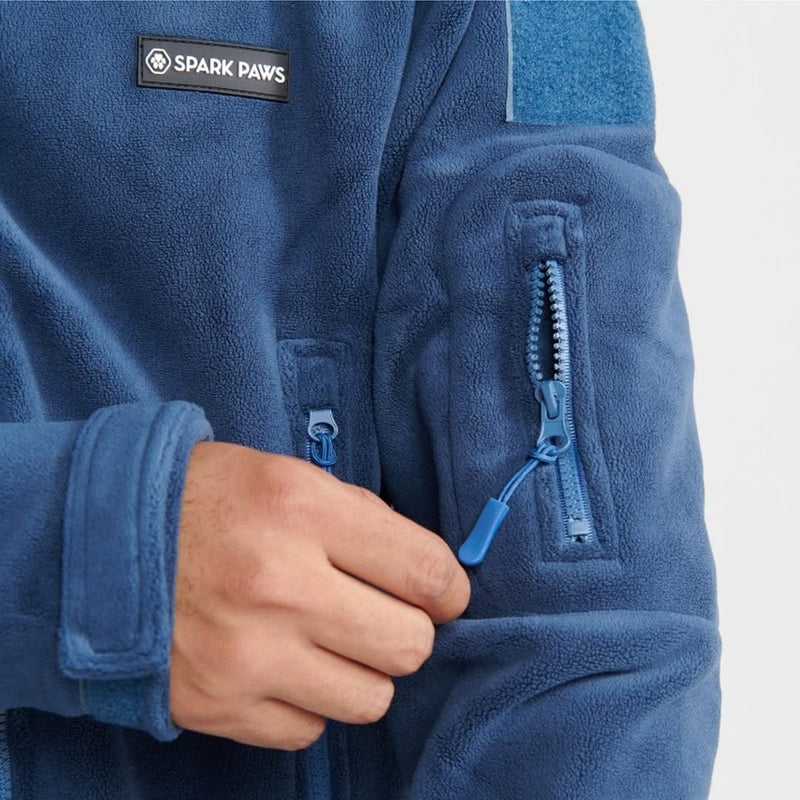 Felpa con cappuccio CozyFlex Utility Human - Blu