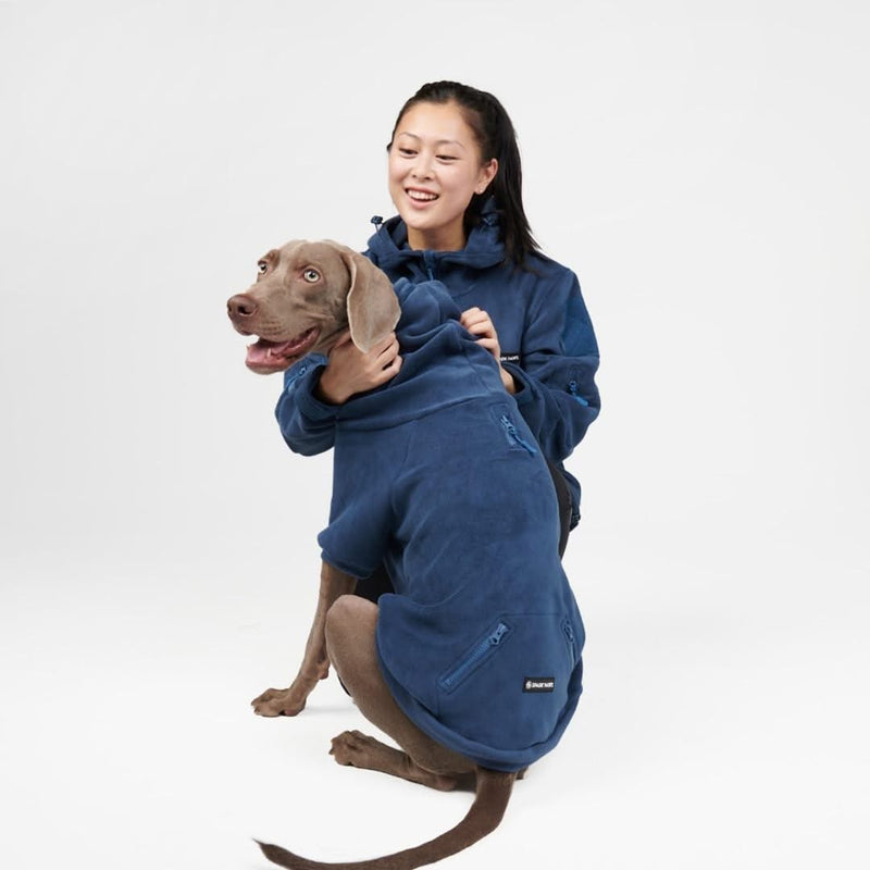 Felpa con cappuccio CozyFlex Utility Human - Blu