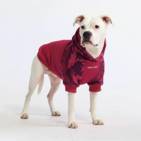 Felpa con cappuccio per cani Fushia Camo