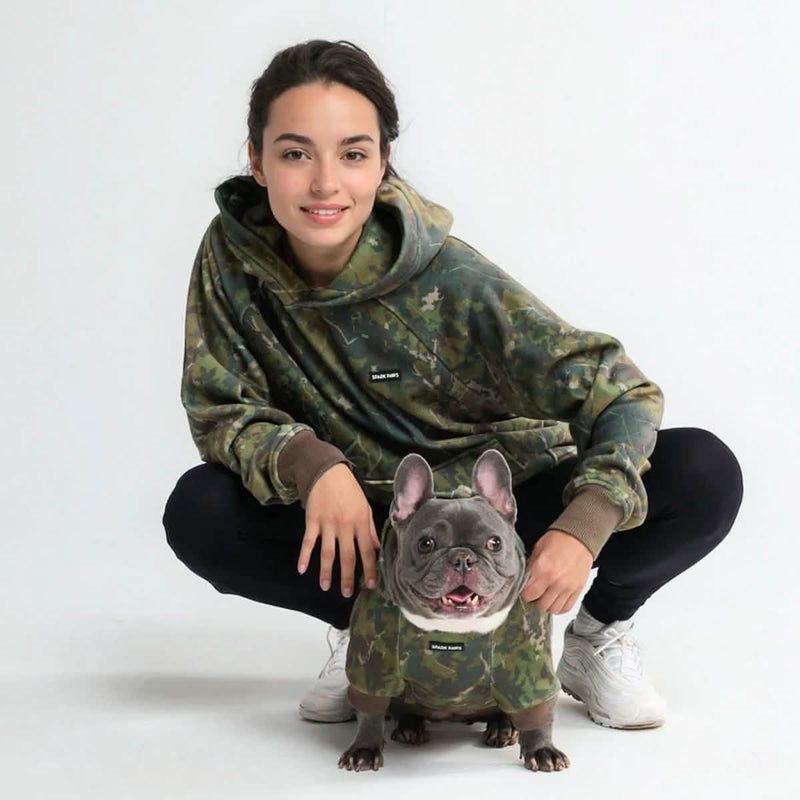 Felpe Concrete Wood per cani – Muschio