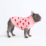 Maglione a maglia per cani – Cuori