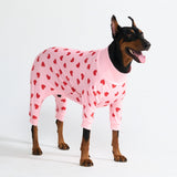 Pigiama per Cani - Cuori Rosa