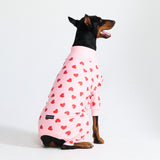 Pigiama per Cani - Cuori Rosa