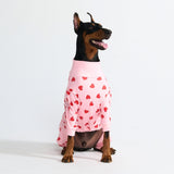 Pigiama per Cani - Cuori Rosa