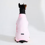 Pigiama per Cani - Strisce Rosa