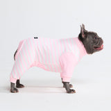 Pigiama per Cani - Strisce Rosa