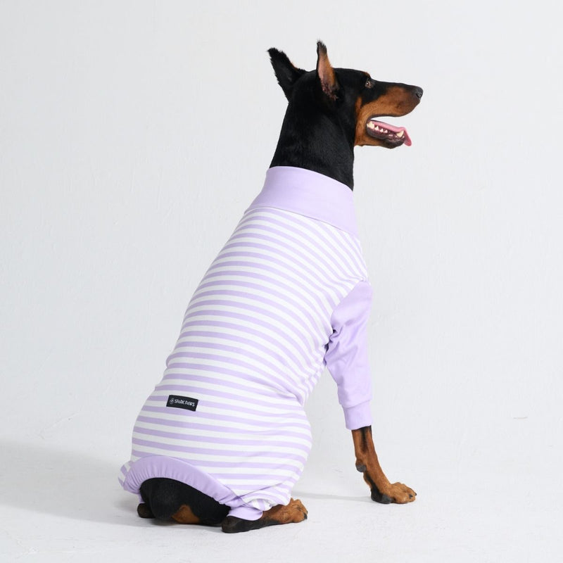 Pigiama per Cani - Strisce Viola