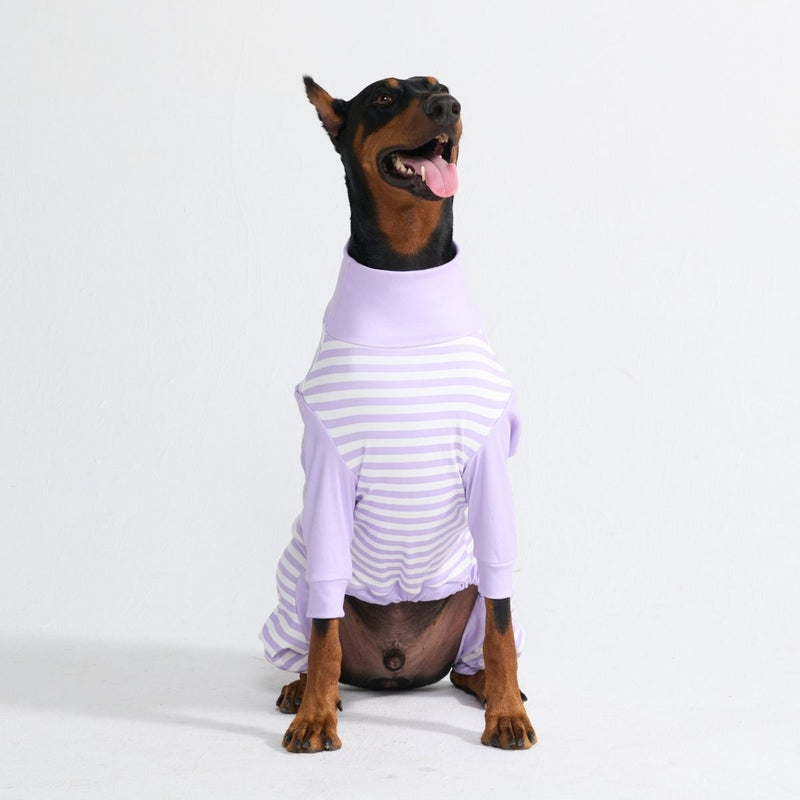 Pigiama per Cani - Strisce Viola