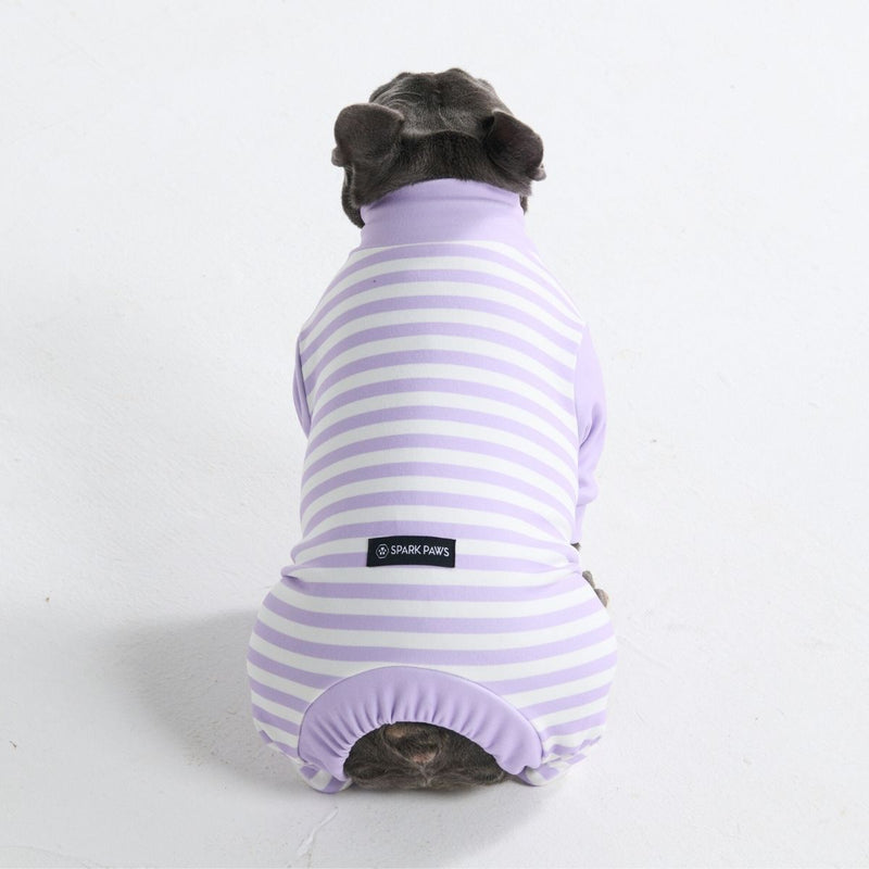 Pigiama per Cani - Strisce Viola