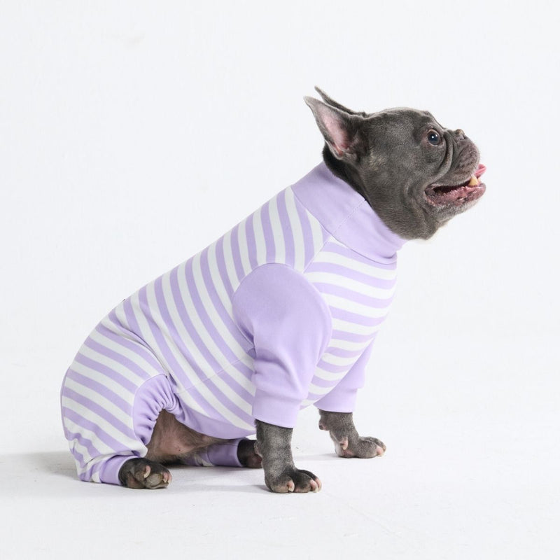 Pigiama per Cani - Strisce Viola