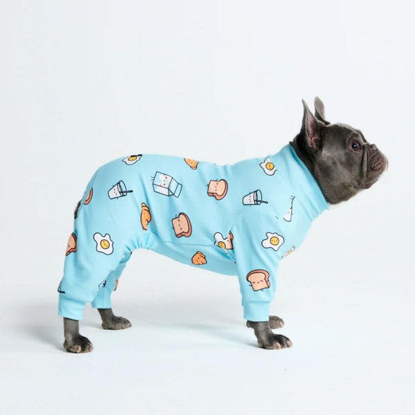 Pigiama per Cani - Colazione Blu