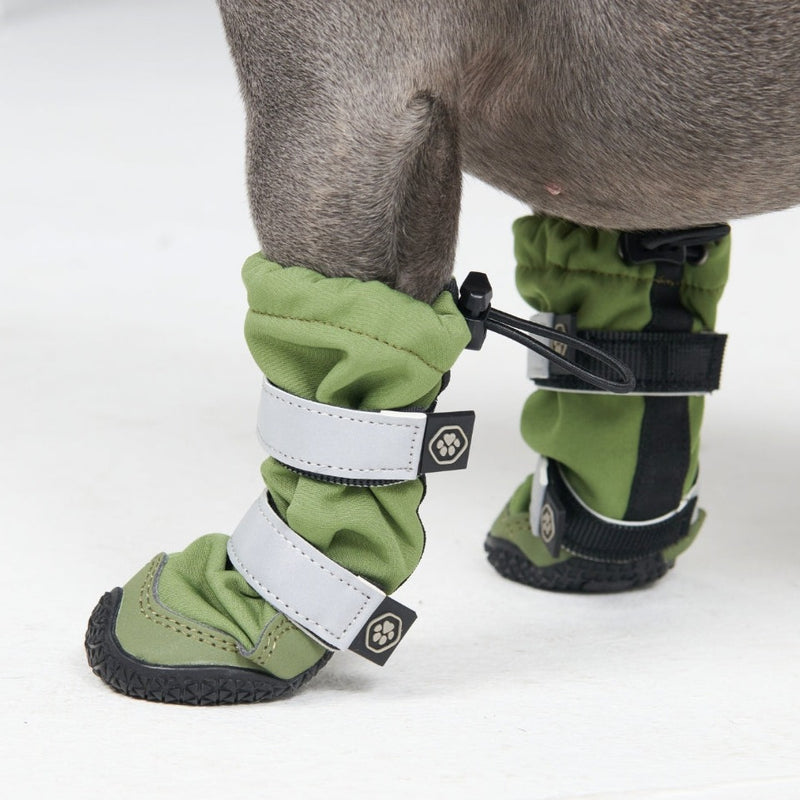 Stivali per cani resistenti all'acqua con struttura flessibile - Verde
