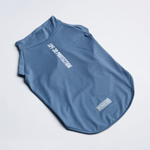 Maglietta per cani con protezione solare - Blu navy