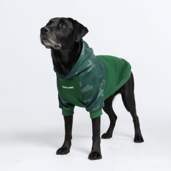 Felpa con cappuccio per cani Forest Camo