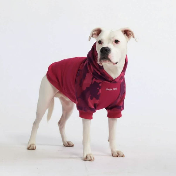 Felpa con cappuccio per cani Fushia Camo