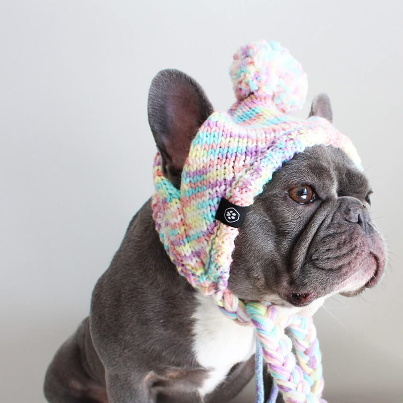 Cappello per cani Pom Pom in Maglia