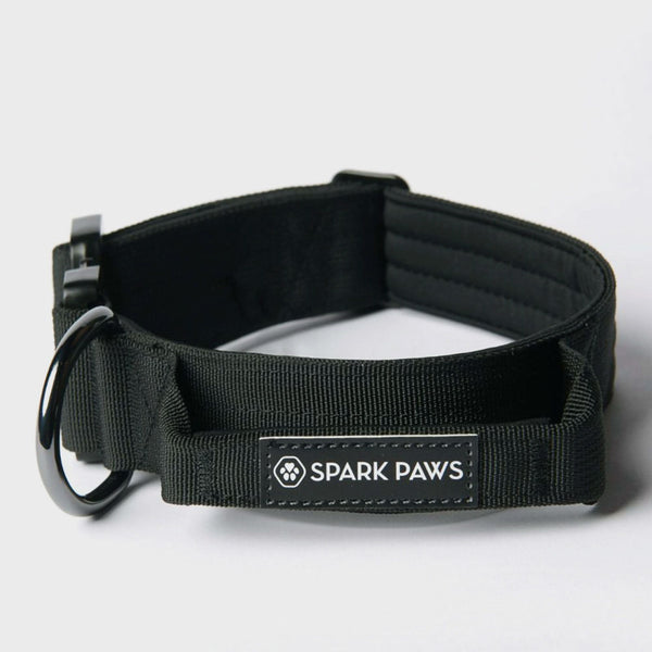 Set di collari tattici per cani - Nero (1,5"/4 cm)