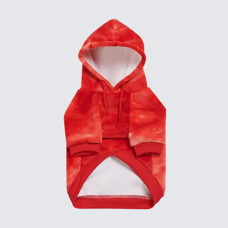 Maglione in Velluto per Cani - Rosso Rubino