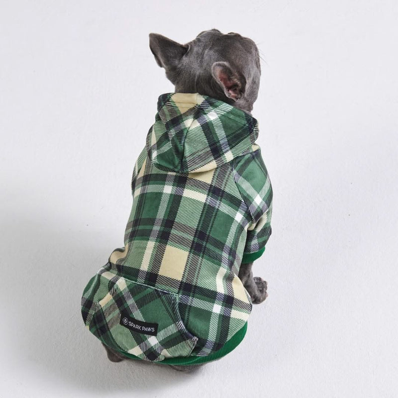 Maglione Plaid per Cani - Quadretti verdi