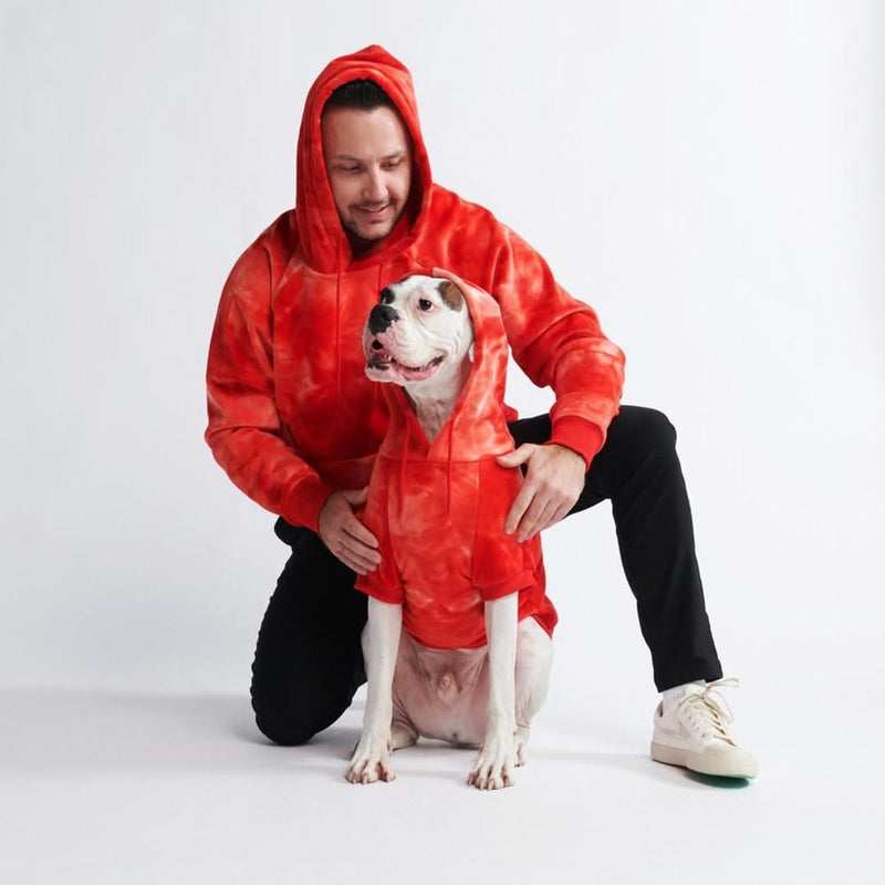 Maglione in Velluto per Cani - Rosso Rubino