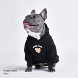 Felpa con cappuccio per cani con Orsacchiotti - Nera
