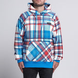 Maglione Plaid per Umani - Quadretti blu e rossi