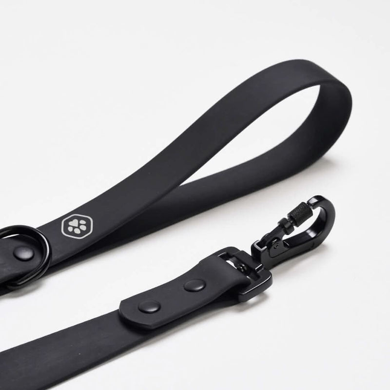 Guinzaglio Impermeabile per cani in PVC - Nero
