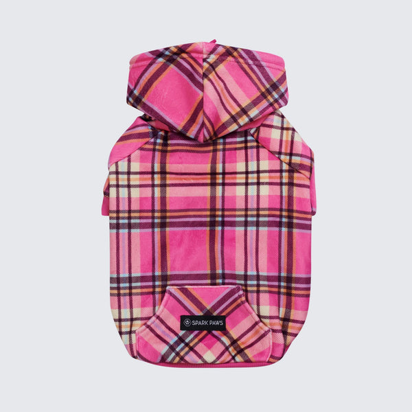 Maglione Plaid per Cani - Quadretti rosa