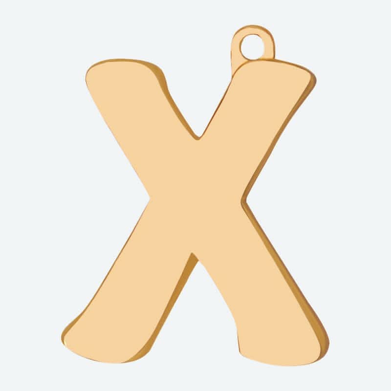 Ciondolo Lettera Iniziale - X