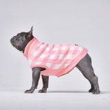 Maglione per Cani - Scacchi Rosa