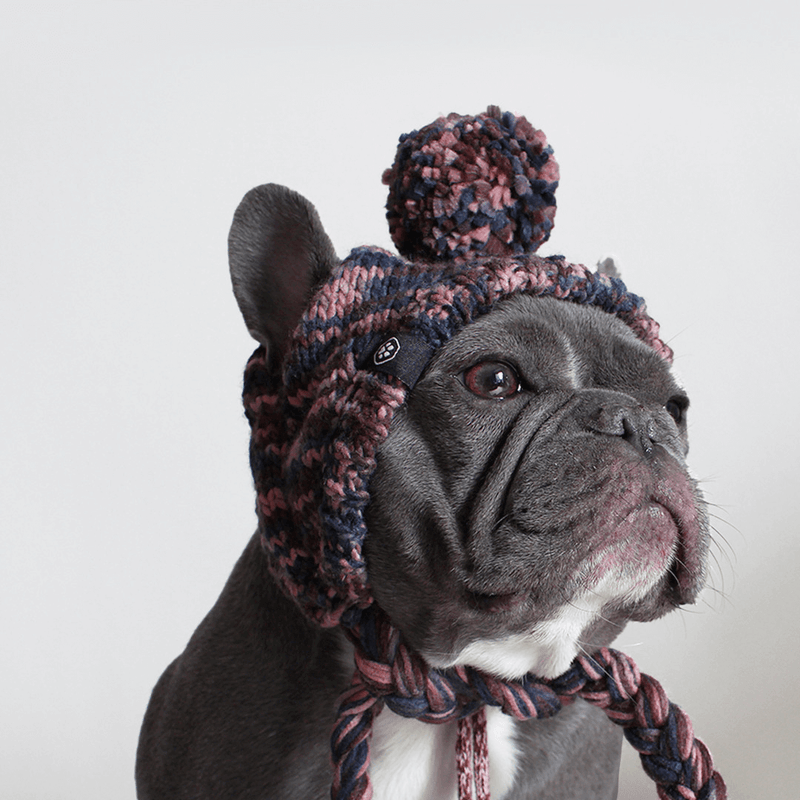 Cappello per cani Pom Pom in Maglia